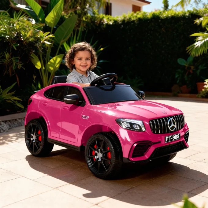carro eletrico infantil menina mercedes rosa