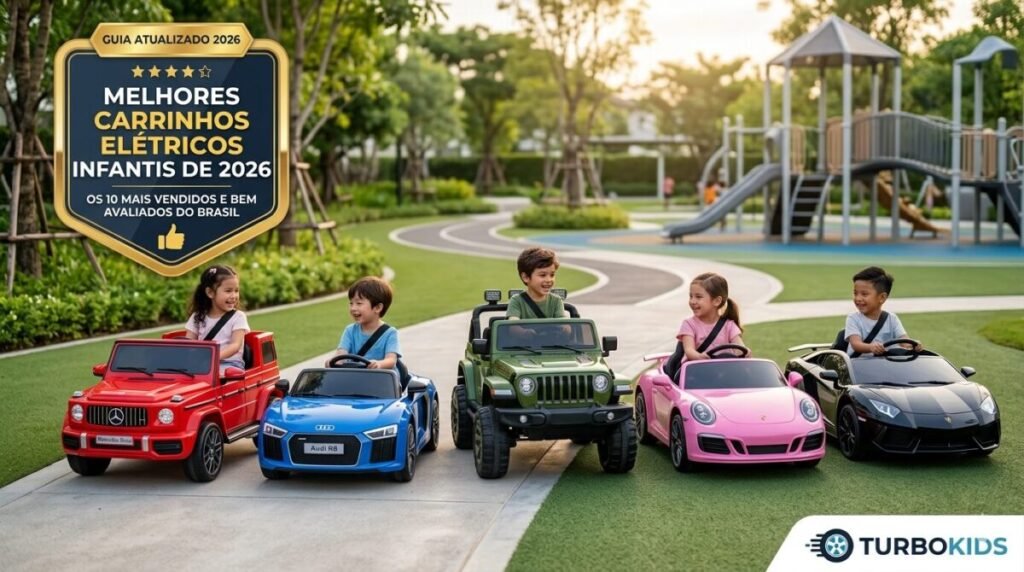 Melhores Carrinhos Elétricos Infantis de 2026: Guia Atualizado com os 10 Mais Vendidos e Bem Avaliados 17 Melhores Carrinhos Elétricos Infantis de 2026 - Guia TurboKids Otimizado