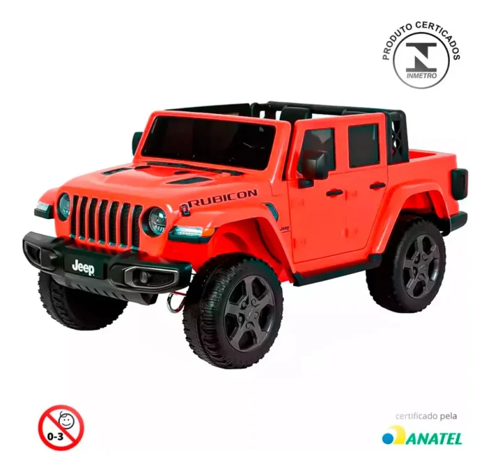 Jipe eletrico infantil Wrangler Rubicon (Série Luxo 4x4)